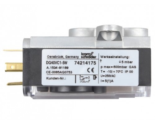 Реле давления Ecoflam DG40VC1-5W, 65324149