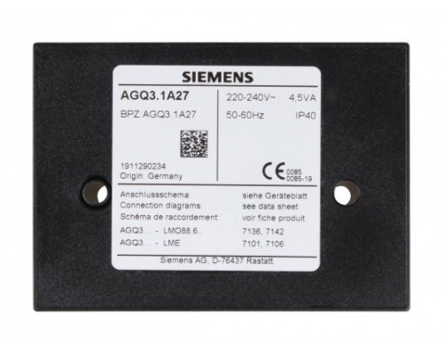 Усилитель сигнала пламени Siemens AGQ3.1A27