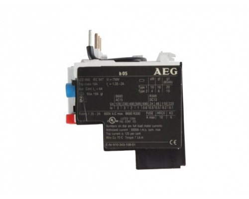 Реле тепловое AEG B05-GN (1,35 - 2,0 A), 65323112