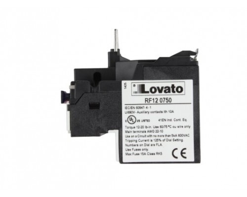 Реле тепловое Lovato RF12 0750