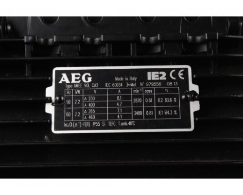 Электродвигатель AEG AMEE 90L CA2 IE2 B5, 01135570