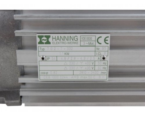 Электродвигатель Hanning 7G2-7-332, 13000244