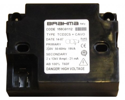 Трансформатор розжига Brahma TCD2СS, 15930112