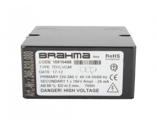 Трансформатор розжига Brahma TD1LVCAF 15910408