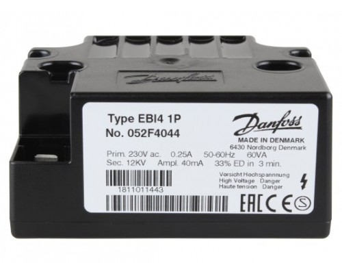 Трансформатор розжига Danfoss EBI4 1P 052F4044